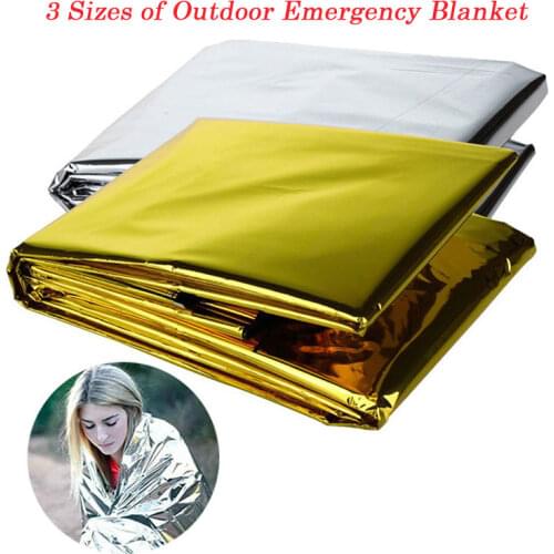 Outdoor Camping Waterproof Emergency Rescue Survival Blanket Life-saving Foil Thermal First Aid Thermal Insulation Mylar Blanket