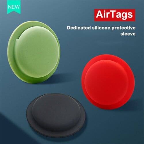 Protective Cover For Apple Airtags Tracker Case Anti-lost Alarm Tags Protector Cover For Air Tags Cover Back Adhesive Mount