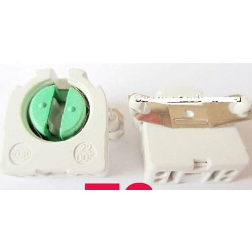 1000pcs Green T8 G13 lamp holders and lamp bases with metal clip