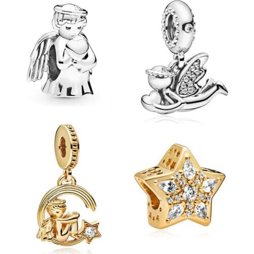 2019 New Original Alloy Bead Angel of Love Charm Fit Bracelet Bangle Necklace DIY Women Jewelry