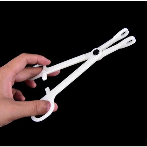 1PCS Profession Plastic Disposable Body Piercing Plier Round Open Clamp Body Ear Lip Navel Nose Tongue Piercing Forcep Tool