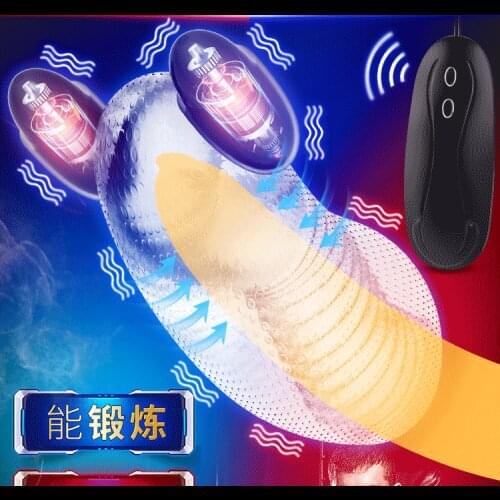 12 Speed Adult Sex Toys For Man Male Penis Stimulate Massager Masturbator Delay Ejaculation Trainer Glans Vibrator Sex Products