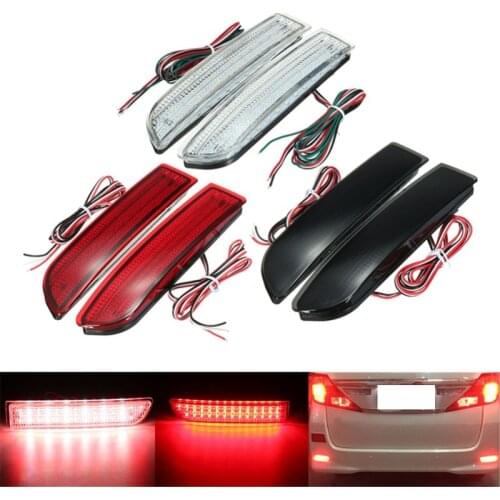 2X Car Led Tail Light Parking Brake Rear Bumper Reflector Lamp For Toyota Avensis/Alphard Mki/Rav4 Led Tail Lights Fog Stop Park