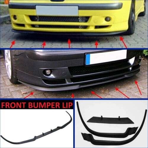 For Seat Ibiza MK2 MK3 CUPRA R Front Bumper Lip Universal 3pcs Diffuser Black Bumper Lip Spoiler Body Kit Tuning Protector