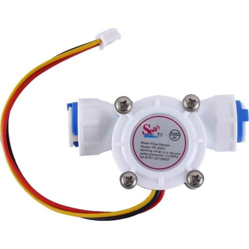 5V YF-S301 Hall Water Flow Sensor Turbine 0.3-10L/Min for 3/8" PE Pipe Sea Zhongjiang Dijiang Isentrol Cheap China Supplier
