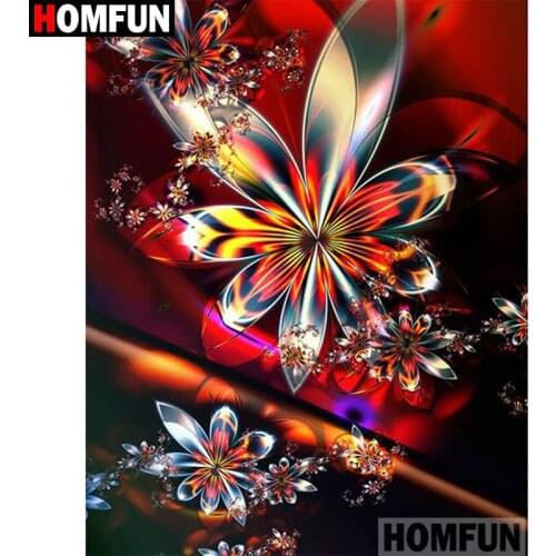 HOMFUN 5D DIY Diamond Painting Full Square/Round Drill "Cartoon flower" 3D Embroidery Cross Stitch gift Home Decor A01899