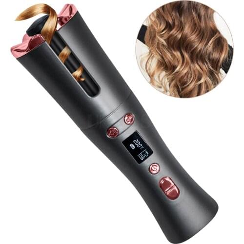 Air Curler USB Cordless Automatic Hair Curler Auto Wireless Curler USB Rechargeable Hair Waver Tongs Iron Curling Wand Fashion