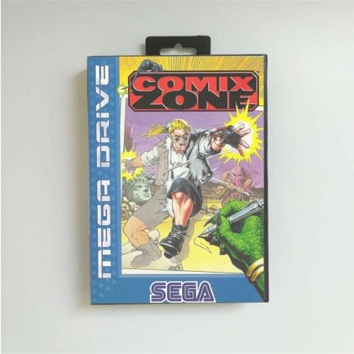 Comix Zone - EUR Cover With Retail Box 16 Bit MD Game Card for Sega Megadrive Genesis Video Game Console