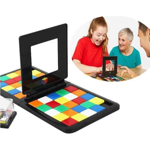 Kids Educational Toys Cube 3D Puzzle Race Cube Board Game Kids Adults Education Toy Parent Child Double Speed Game Magic Cubes