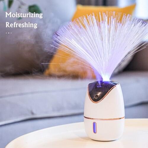 Gypsophila Rechargeable Air Humidifier USB Aromatherapy Cool Mist Maker Fogger with LED Light for Home Ultrasonic Aroma Diffuser