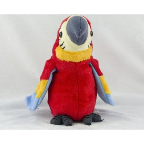 Talking Record Cute Parrot Waving Wings Electronic Pet Stuffed Plush Toy Educational Toy for Kids Birthday Gift Boy Girl New