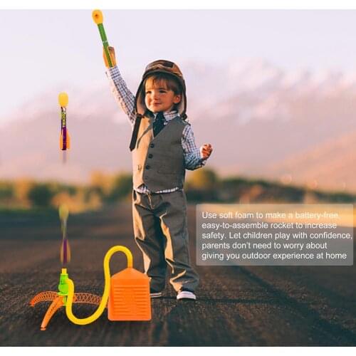 Toy Rocket Set With 3 Rockets Rocket Set Soars Up To 60 Feet Suitable For Outdoor Play Childrens Ideal Air Rocket