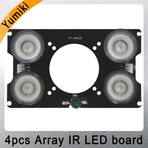 Yumiki Spot Light Infrared 4x IR LED board for CCTV cameras night vision 42mil matrix for 90 camera housing