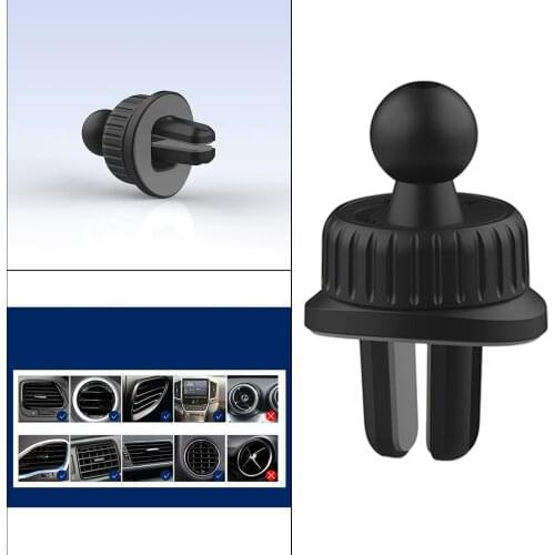 Phone Bracket Base Ball Head Adjustable Knob for Cell Phone Holder Car Air Outlet Clip