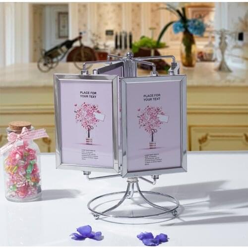 Metal Sky Wheel Frame Swing Table 6 Inch Revolving Big Windmill Creative Photo Frame