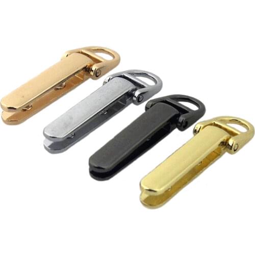 2pcs Metal Bag Side Edge Hang Buckle Fashion Zipper Connect Clasp for Leather Craft Bag Strap Belt Handle Shoulder Accessories