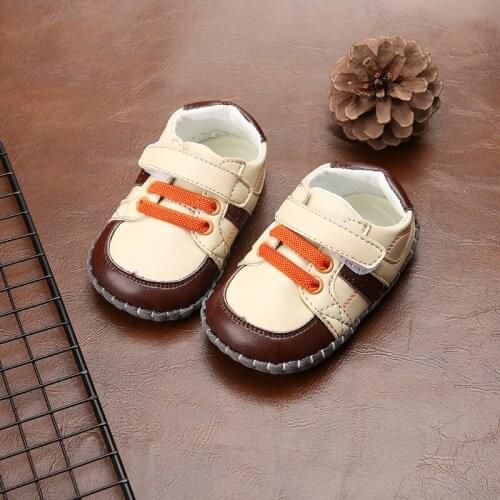 Finnier manual anti-fall foot shoes 0-1 years old baby soft bottom shoes men and women baby toddler shoes spring single shoes