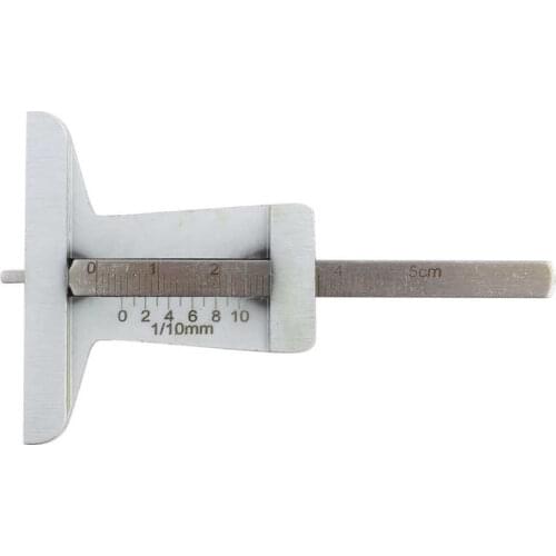Stainless Steel Car Tyre Tire Tread Depth Gauge Meter Caliper for Car Truck Motorcycle 0-10mm