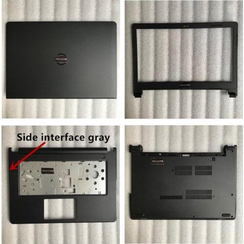 For new dell vostro 14 3468 3462 3478 3472 Bezel top upper back cover bottom shell lower cover gray black