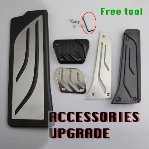 LHD Pedal Kit For BMW 3 Series G20 G21Accessories Stainless Steel Gas Fuel Brake Rest Plate Pad Cover Trim