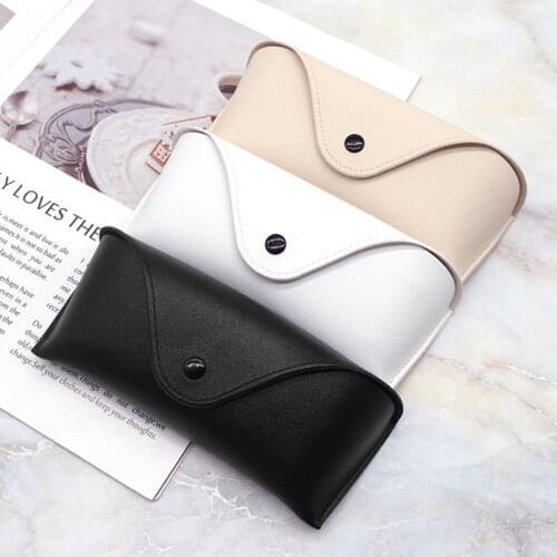 Durable Leather Glasses Case Eye Glasses Sunglasses Shell Cover Holder Storage Box Spectacle Pouch Bag Sun Glasses Accessories