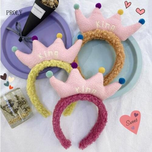 PROLY New Fashion Women Headband Warm Casual Hairband Crown Hair Band Girls Fluff Warm Headwear Hair Accessories