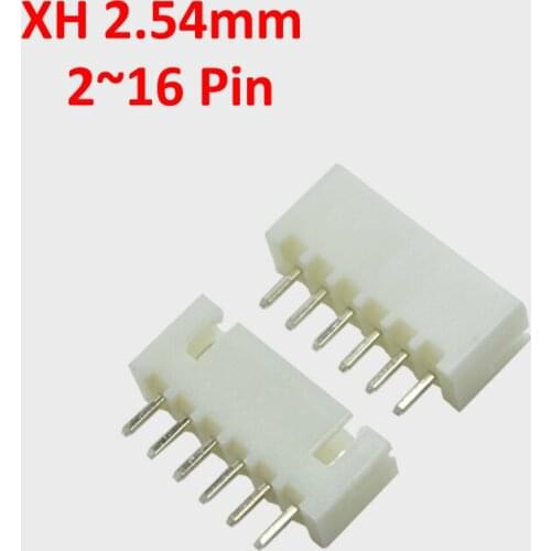 10sets XH 2.54mm 2 3 4 5 6-16p Straight Needle Connector