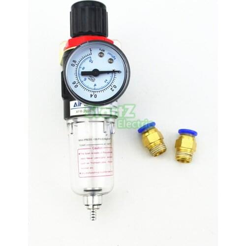 AFR2000 Air Pressure Regulator Water Separator Trap Filter Airbrush Compressor with 10mm Fittings