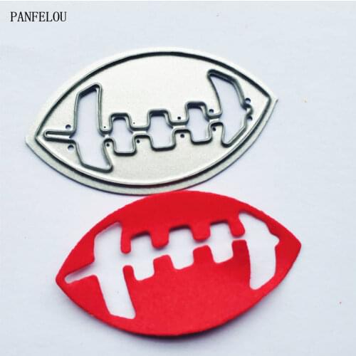PANFELOU rugby shape metal craft paper die cutting dies Scrapbooking/DIY Easter wedding Embossing mould cards