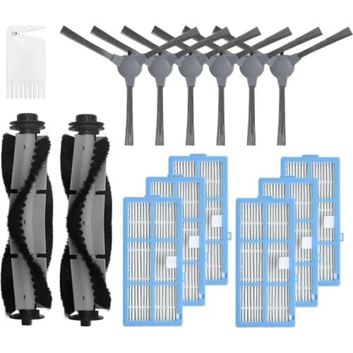 15Pcs Replacement Kit for Coredy 3500 R3500 R3500S Robot Vacuum Cleaner,with Frame Filter,Side Brush,Roll Brush