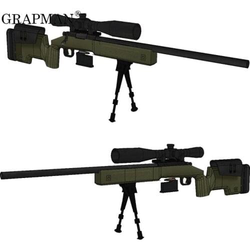 Gun M40a3 Sniper Rifle 3D Paper Model Can Not Be Fired