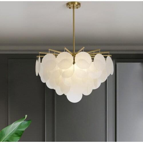 Modern LED Chandelier Luxury Lighting Fixtures Frosted Bubbles Glass Tree Branch Chandelier Living Room Restaurant Decoration