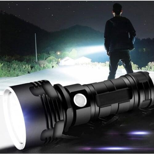 Super Powerful Led Flashlight Xhp50 Tactical Torch Usb Rechargeable Linterna Waterproof Lamp Ultra Bright Lantern Camping