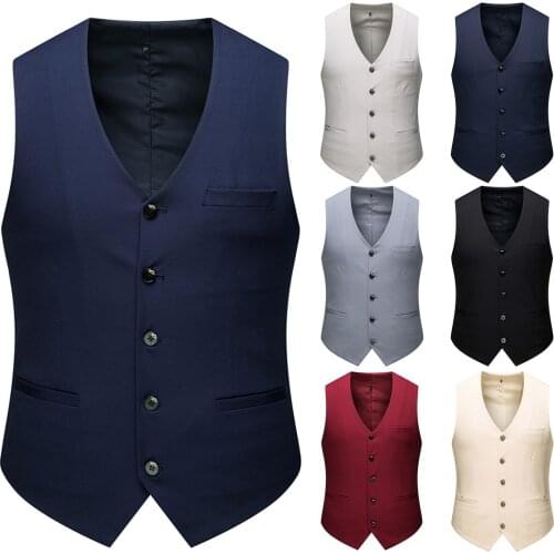SZOLWY Men's Suit Vests
