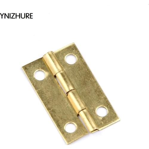In Stock 200pcs 24*15mm furniture connectors 4 hole small wooden gift box hinge small wooden hinge