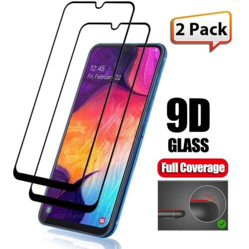 2Pcs Full Tempered Glass For Samsung Galaxy A50 A30 A40 A 10 20 60 70 80 90 Screen Protector M30 M10 20 40 Protective Glass Film