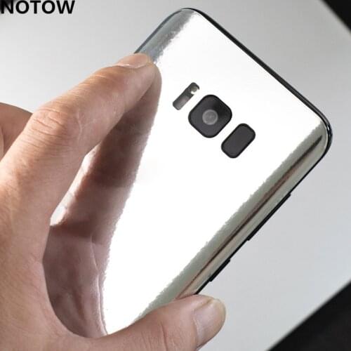 NOTOW fashion New Plating mirror membrane skins protective film wrap skin mobile back sticker for Samsung Galaxy s8/s8plus