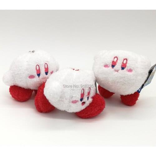 20/Lot 3 Styles Star White 4" Plush Doll Keychain Animal Dolls Pendants Soft Gifts Stuffed Toys