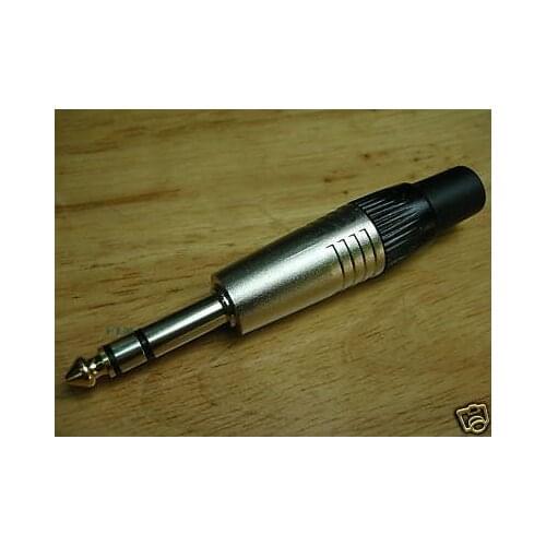 200PCS Speaker Cable TRS Stereo AMP 1/4" Plug/Connector T4