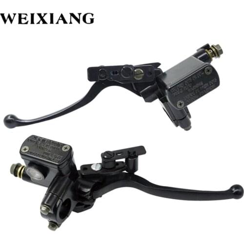 7/8" 22mm Left Right Motorcycle Hydraulic Brake Pump Master Cylinder Black Disc Brake Lever For Chinese Quad 4 Wheeler ATV