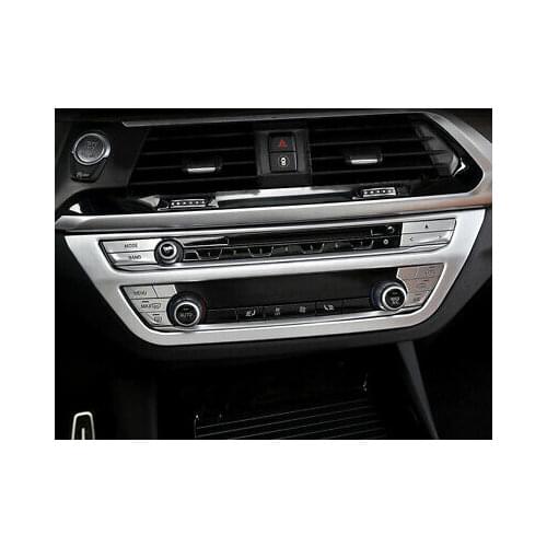 ABS Matte Inner Air Condition Adjust Switch Cover Trim For BMW X3 G01 2018-2020
