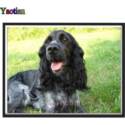 Cocker Spaniel Diamond embroidery pet dog 5d Diy Diamond mosaic diamond painting full square/round drill,Handmade gift