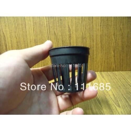 Free shipping 50Pcs Plastic Net Slip Pot Aquarium Live Plant, Hydroponic Plant Pot Basket Fish Tank