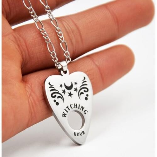 BOG- Lot 1 pcs 24 Inches Surgical Steel Withcing Hour Necklace Chain With Moon Star Fashion Copper Chain pendant Jewelry