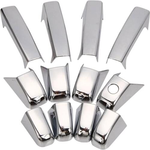 Chrome 4 Door Handle Covers W/O Passenger Key Hole for Chevrolet Silverado 1500 2500 3500 for GMC Sierra 1500 2500 3500