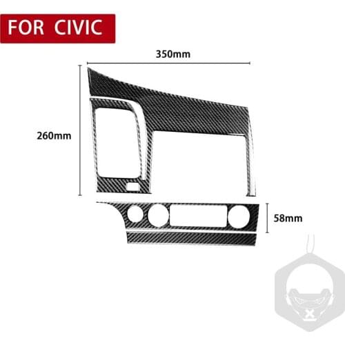 For Civic 8 Gen 2006-2011 Car Central Control Navigation Panel