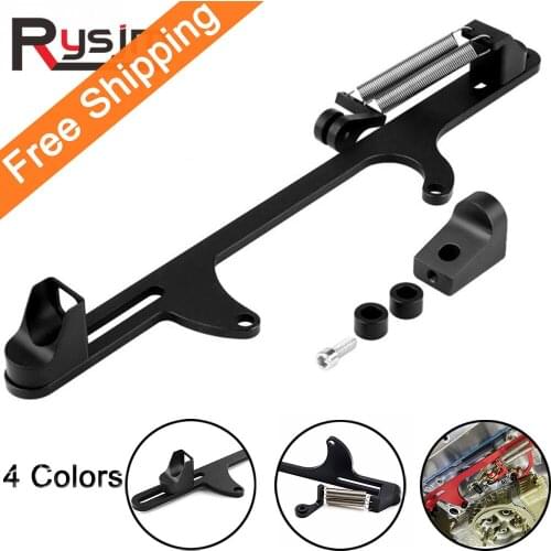 Aluminum alloy Throttle Cable Carb Bracket fits for Holley 4500 carburetors 4 colors Black Red Blue Silver