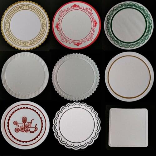 Round white disposable absorbent paper coasters 8.5CM Hotel hotel bar disposable coaster company party