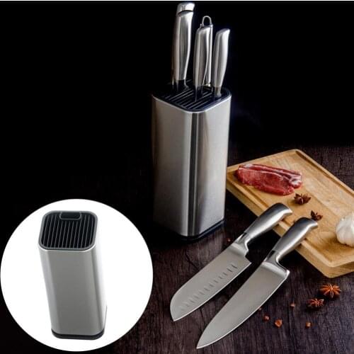 Kitchen Knife Holder Storage Stainless Steel Block Stand Large Capacity Tool eco-friendly kitchen knife