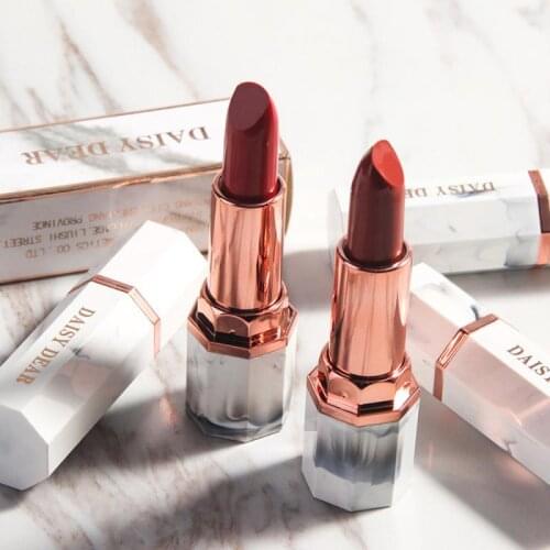 Daisy Dear GUDU 5 Colors Marble Lipstick Moisturizing Matte Lip Balm Is Not Easy To Decolor Make-up Girls City Lipsticks TSLM